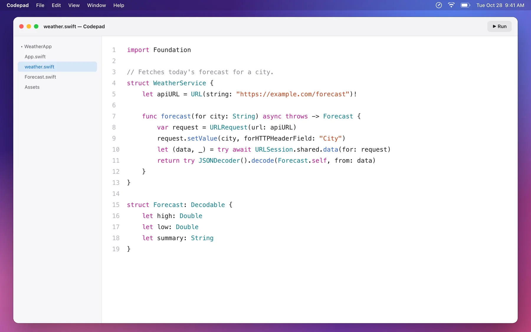 A code editor dimmed everywhere except a circle around the cursor